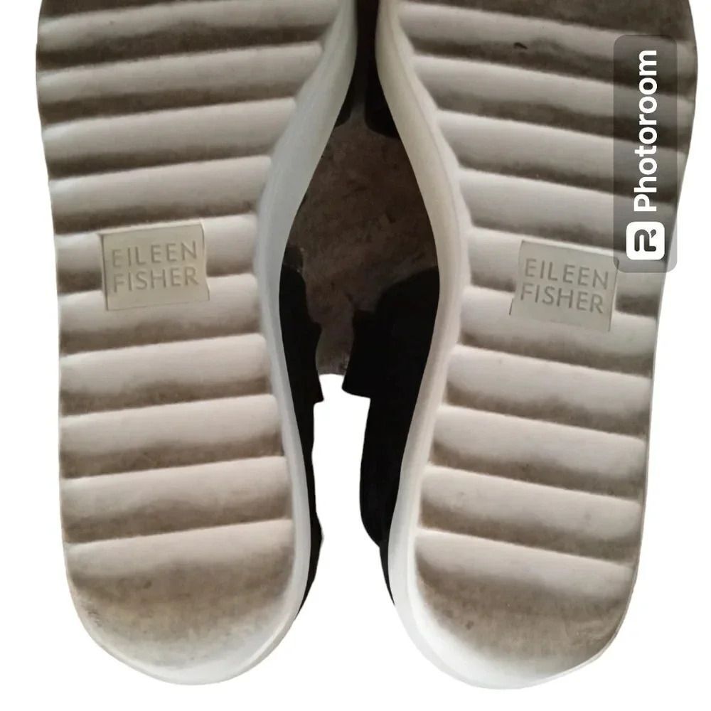 Eileen Fisher Kash Tumbled Nubuck Leather Sneaker Sandal Size 7 - Picture 9 of 10